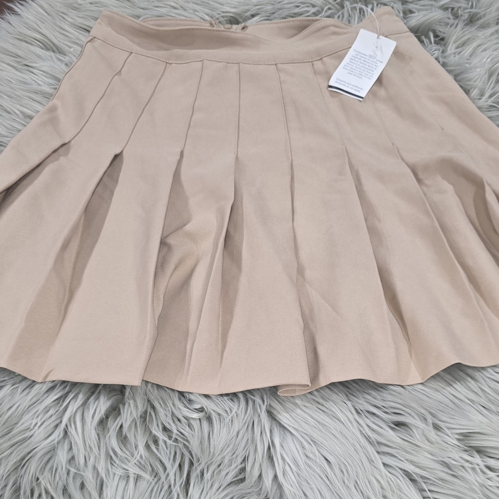 Love Tree Beige Skater Skirt Size Small